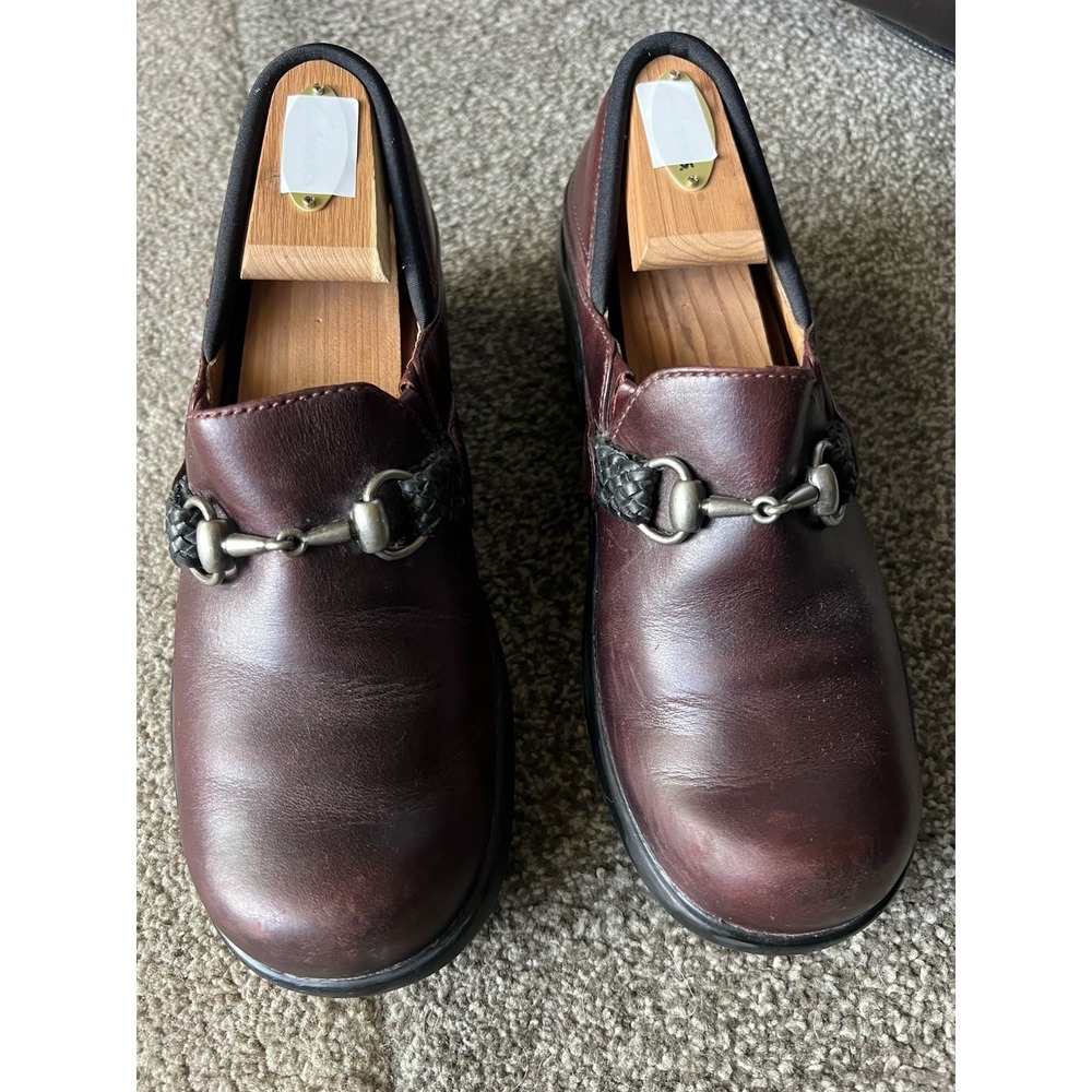 Ariat Del Mar Clogs Women's Brown Leather Slip On Mule  93628 Horse Bit - 7.5